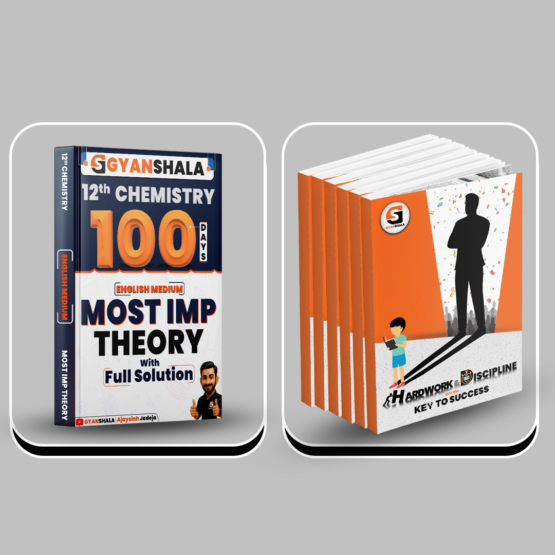 Combo Pack 12th Chemistry EM Most IMP + 6 Premium Notebook